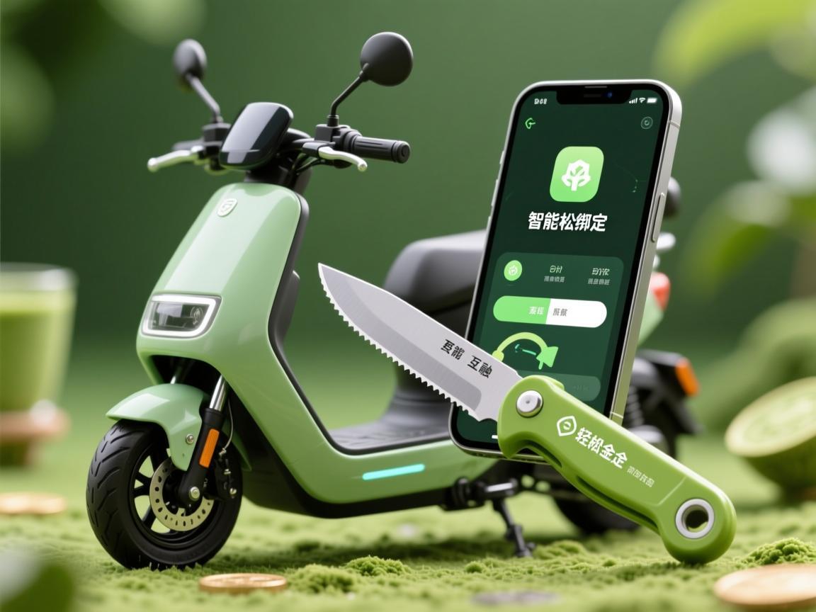 小刀抹茶电动车，智能互联，手机APP轻松绑定